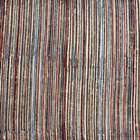 Pure Cotton Kalamkari Multicolor Shades Of Green Blue And Cream Stripes Hand Block Print Fabric Pure Cotton Kalamkari Multicolor Shades Of Green Blue And Cream Stripes Hand Block Print Fabric