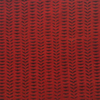 Pure Cotton Gamthi Rust Red With Black Border Stripes Hand Block Print Fabric Pure Cotton Gamthi Rust Red With Black Border Stripes Hand Block Print Fabric