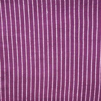 Pure Cotton Dabu Purple With Off White Stripes Hand Block Print Fabric Pure Cotton Dabu Purple With Off White Stripes Hand Block Print Fabric