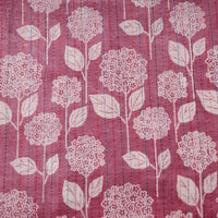 Pure Cotton Dabu Lurex Katha Light Pink With Off White Creeper Flower Hand Block Print Fabric Pure Cotton Dabu Lurex Katha Light Pink With Off White Creeper Flower Hand Block Print Fabric