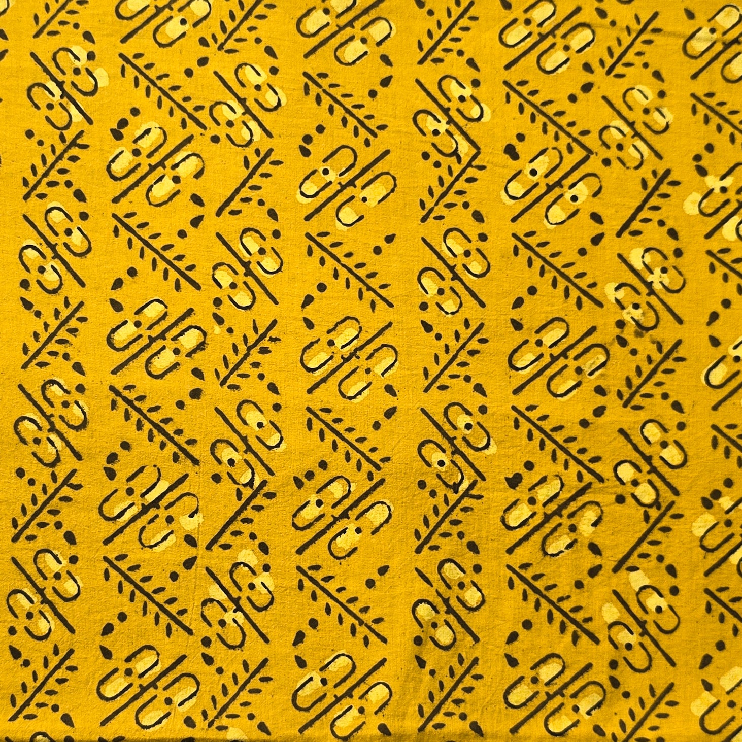 Yellow - Hand Block Print Cotton Natural Dyed Angrakha Ajrakh Crop Top 07