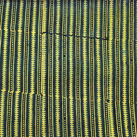 Pure Cotton Ajrak Dark Green With Border Stipes Hand Block Print Fabric Pure Cotton Ajrak Dark Green With Border Stipes Hand Block Print Fabric