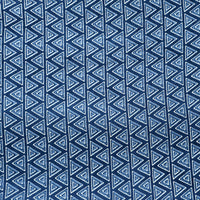 Pure Cotton Screen Print Blue With Triangle Motif Fabric Pure Cotton Screen Print Blue With Triangle Motif Fabric