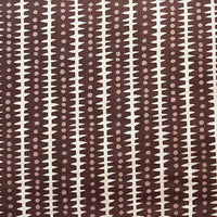 Pure Cotton Screen Print Brown With Light Beige Border Fabric Pure Cotton Screen Print Brown With Light Beige Border Fabric