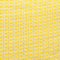 Pure Cotton Screen Print White With Yellow Flower Design Border Fabric Pure Cotton Screen Print White With Yellow Flower Design Border Fabric