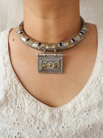 Neckpiece -Beautiful Silver With German Oxidised Hasli Neckpiece -Beautiful Silver With German Oxidised Hasli