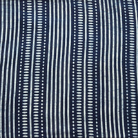 Pure Cotton Indigo Blue with white Borders design stripes Hand Block Print Fabric Pure Cotton Indigo Blue with white Borders design stripes Hand Block Print Fabric