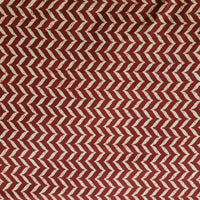 Pure Cotton Maroon With Zig Zag Pattern Screen Print Fabric Pure Cotton Maroon With Zig Zag Pattern Screen Print Fabric