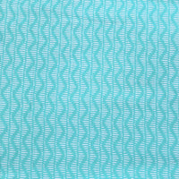 Pure Cotton Cyan Blue With White Flower Jaal Screen Print Fabric Pure Cotton Cyan Blue With White Flower Jaal Screen Print Fabric