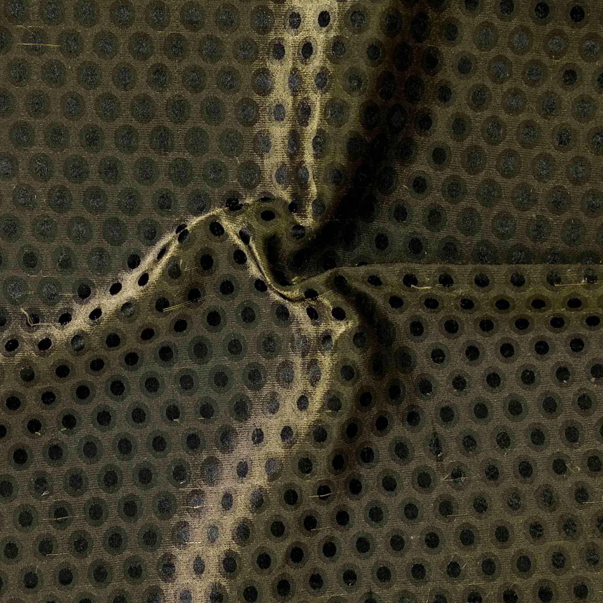 Black Pure Weave Brocade Fabric Pre Cut 1 Meter  FAB87