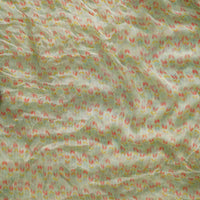 Chiffon Mint Green With Mustard And Peach Arrow Fabric Chiffon Mint Green With Mustard And Peach Arrow Fabric