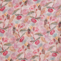 Pure Chiffon Cream With Different WildFlower Jaal Fabric Pure Chiffon Cream With Different WildFlower Jaal Fabric