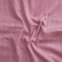 Pure Cotton Handloom Dusky Pink With All Over Self Design Stripes Woven Fabric Pure Cotton Handloom Dusky Pink With All Over Self Design Stripes Woven Fabric