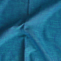 Pure Cotton Handloom Peacock Blue woven Fabric Pure Cotton Handloom Peacock Blue woven Fabric