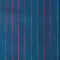 Pure Cotton Handloom Blue With Pink Design Stripers Woven Fabric Pure Cotton Handloom Blue With Pink Design Stripers Woven Fabric
