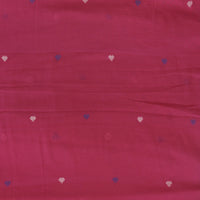 MUL Jamdani Pink With heart motif Woven Fabric MUL Jamdani Pink With heart motif Woven Fabric