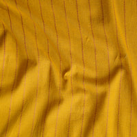 Pure Cotton Handloom Kath Mustard With Pink Stripes Woven Fabric Pure Cotton Handloom Kath Mustard With Pink Stripes Woven Fabric