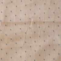 Mogra Chanderi Chiku With Blue Flower Motif Printed Fabric Mogra Chanderi Chiku With Blue Flower Motif Printed Fabric