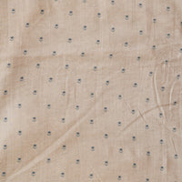 Mogra Chanderi Chiku With Blue Tiny Star Flower Motif Printed Fabric Mogra Chanderi Chiku With Blue Tiny Star Flower Motif Printed Fabric