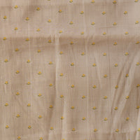 Mogra Chanderi Chiku With Yellow Tiny Flower Motif Printed Fabric Mogra Chanderi Chiku With Yellow Tiny Flower Motif Printed Fabric