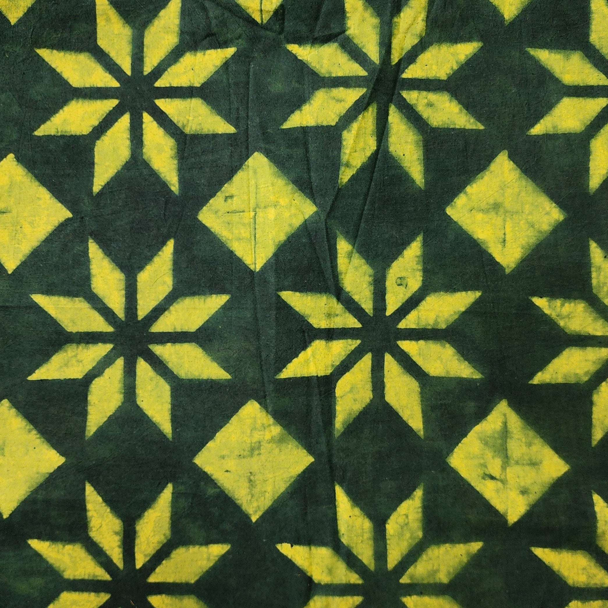 Green - Natural Dyed Hand Block Print Cotton Ajrakh Fabric 07 main image 1