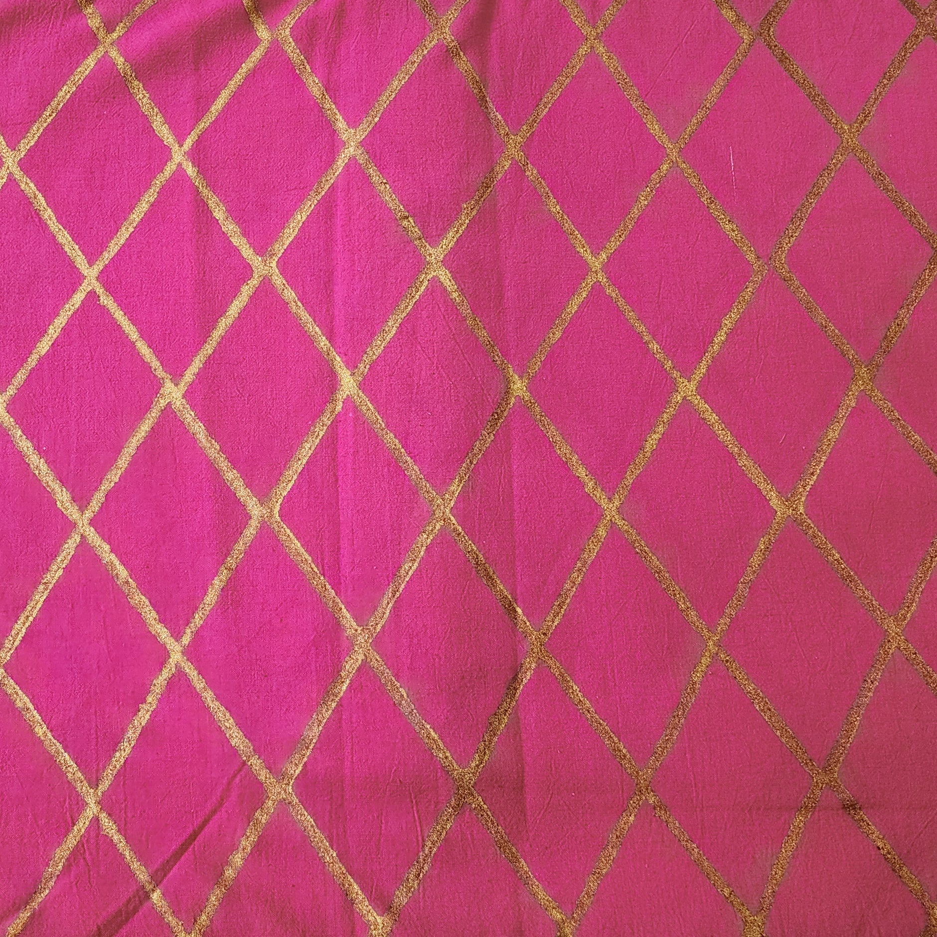 Pink Jaal Printed Cotton Fabric
