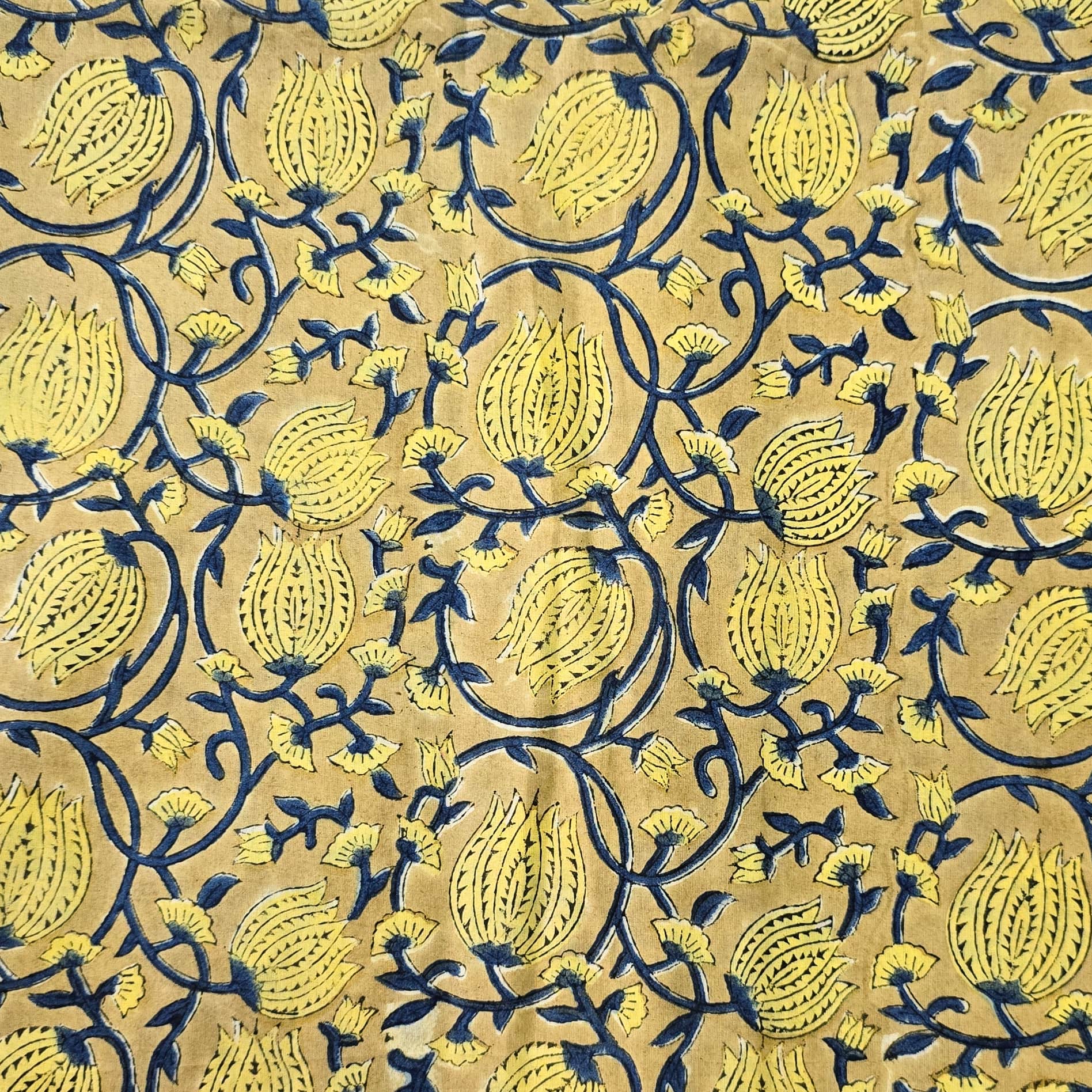 Brown - Jhiri Pure Handloom Cotton Fabric 23