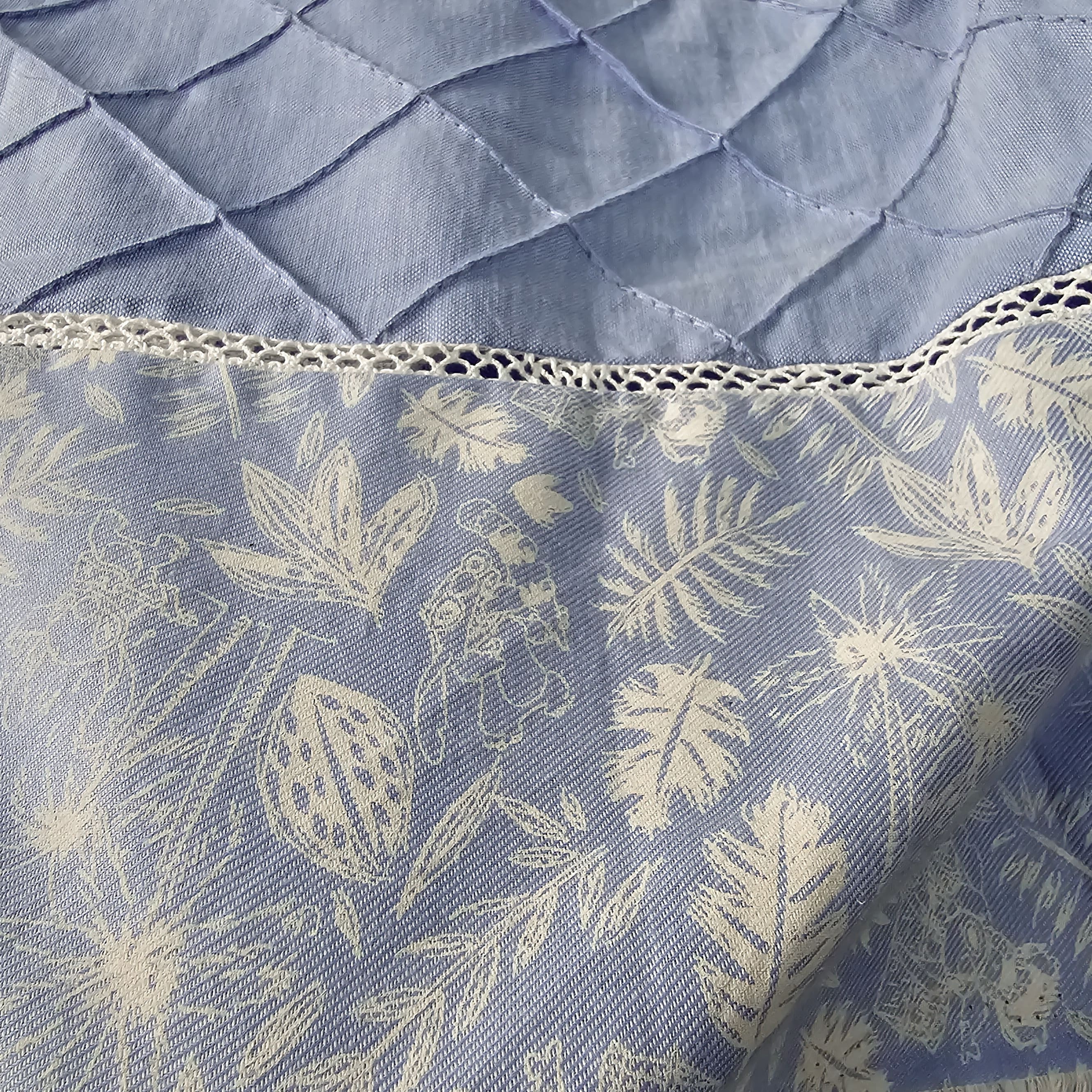 Pintucks Lace Bishop, Blue