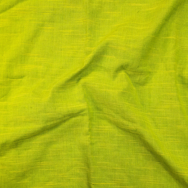 ( Pre-Cut 0.95 Meter ) Pure Cotton Plain Yellow Green Fabric