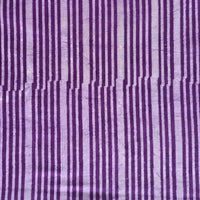 Pure Cotton Dabu Purple With Off White Stripes Hand Block Print Fabric Pure Cotton Dabu Purple With Off White Stripes Hand Block Print Fabric