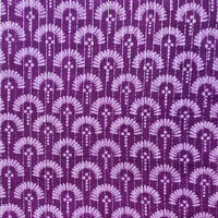 Pure Cotton Dabu Katha Purple With Off White flower pattern Hand Block Print Fabric Pure Cotton Dabu Katha Purple With Off White flower pattern Hand Block Print Fabric