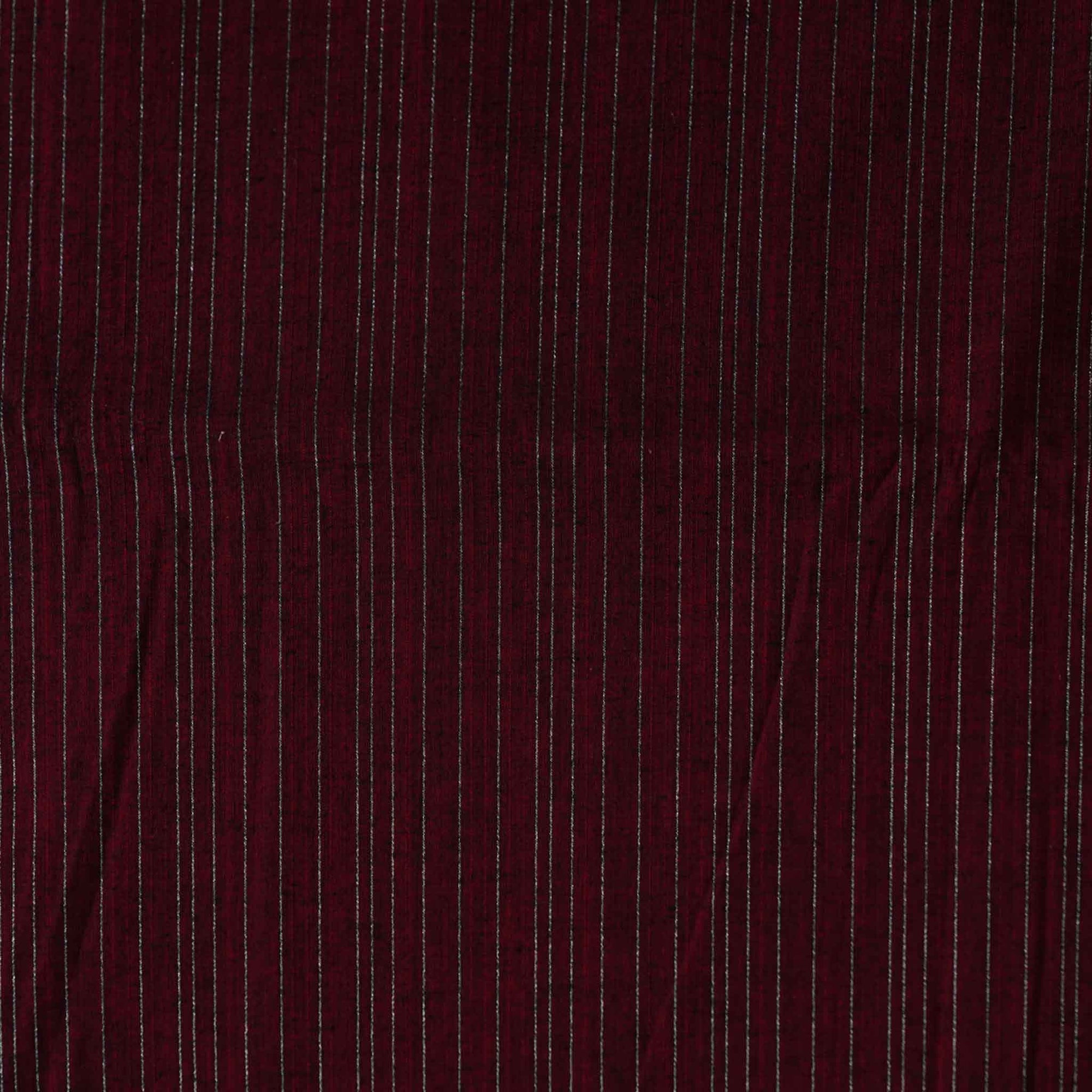 Maroon - Dharwad Weave Cotton Blouse Piece 02