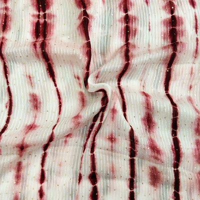 Georgette Brown Shibori Kaatha Flowy Fabric