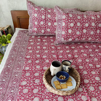 Noor Pure Cotton Jaipuri Double Bedsheet Noor Pure Cotton Jaipuri Double Bedsheet