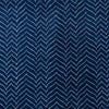 Pure Cotton Akola Indigo With Curvy Zig Zag Hand Block Print Fabric