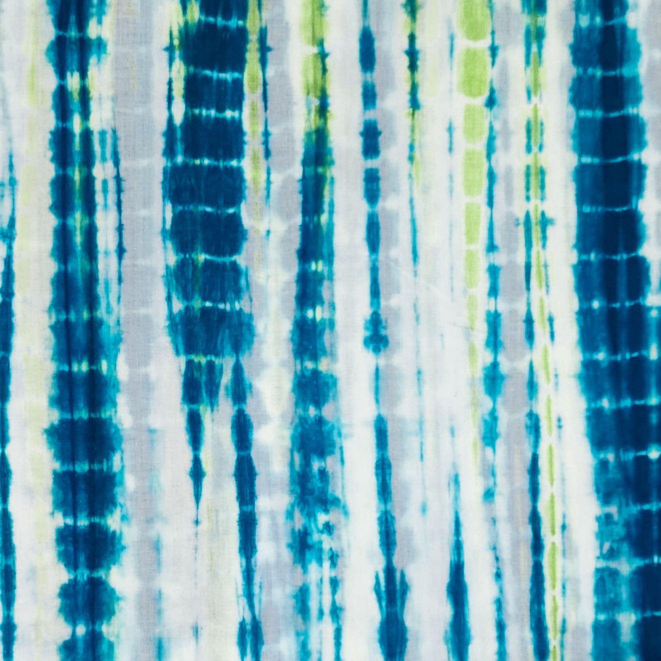 Green - Shibori Tie-Dye Pure Mul Cotton Fabric 14
