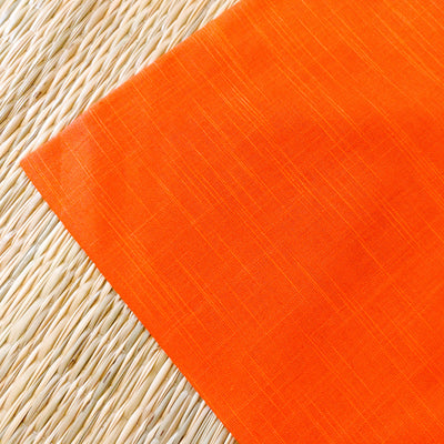 Pure Slub Cotton Light Orange Woven Fabric