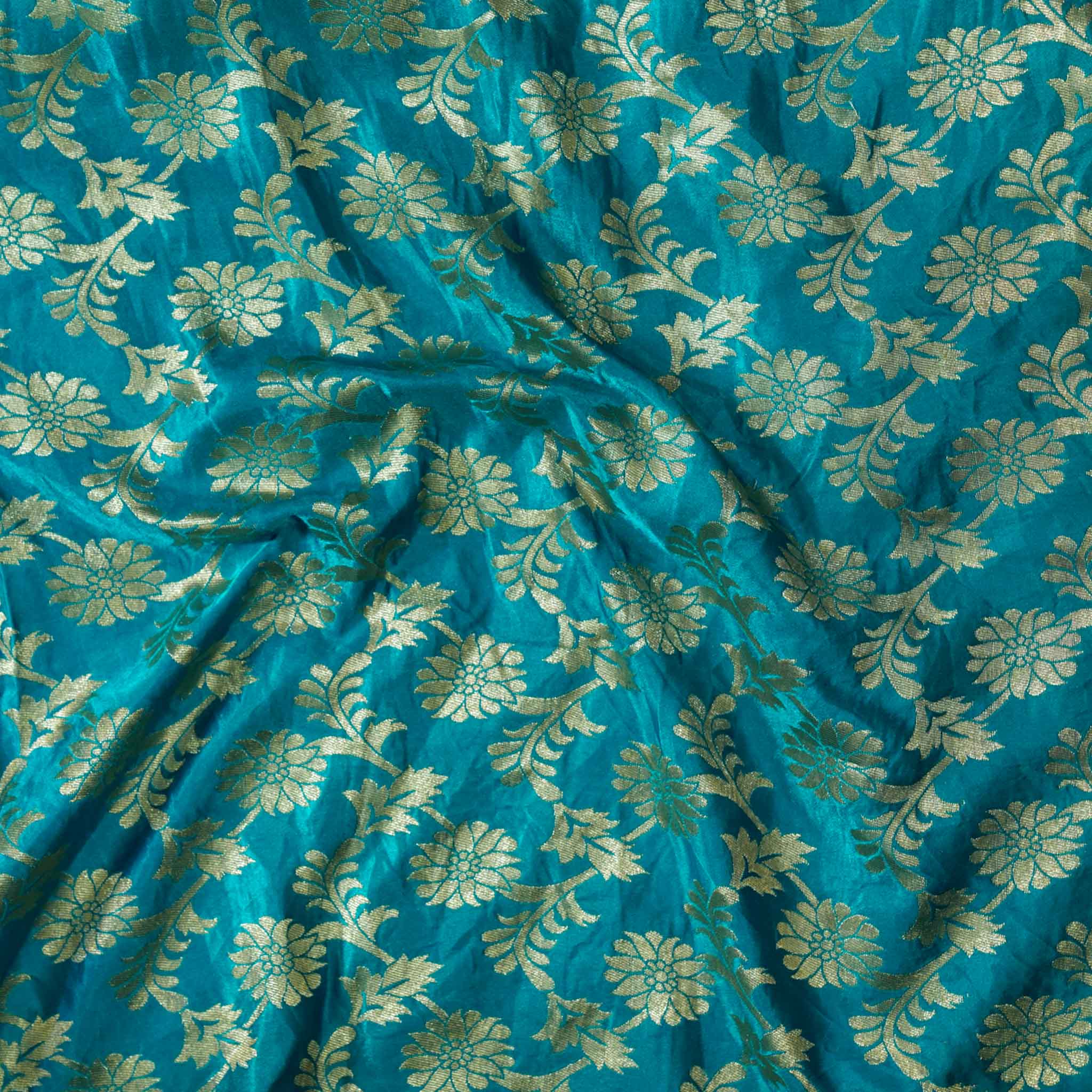 Rose Gold Zari Silk Brocade JV-1543 Fabric main image 0