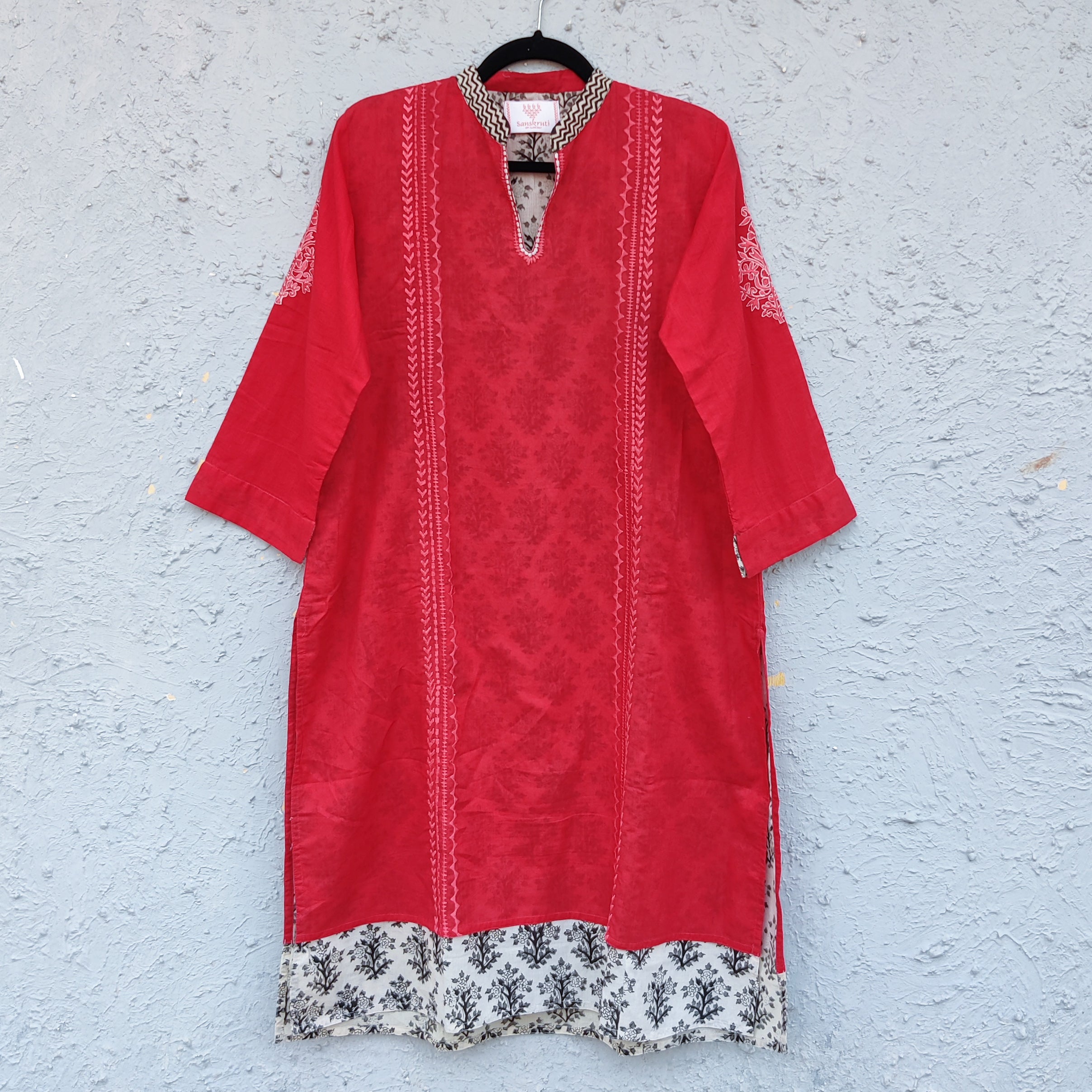 ZARNA - Pure Cotton Double Layer Everyday Wear Kurta  Sanskruti