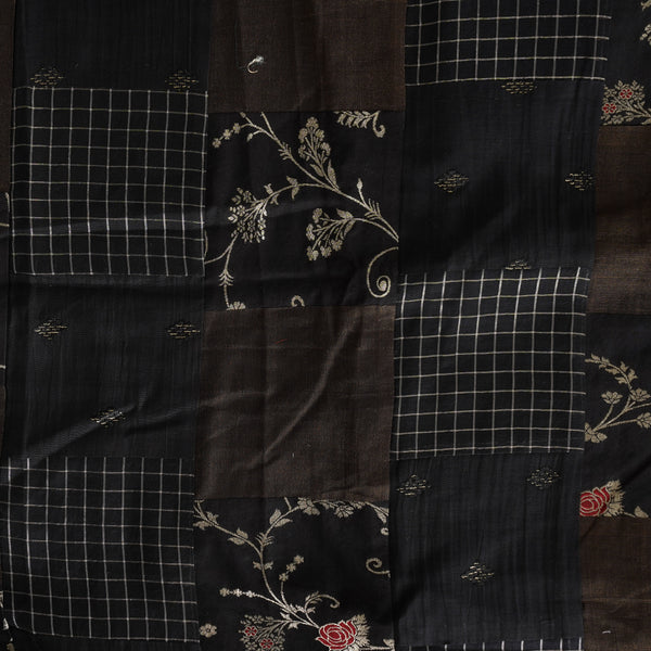 Brocade Black With Multipatch Fabric