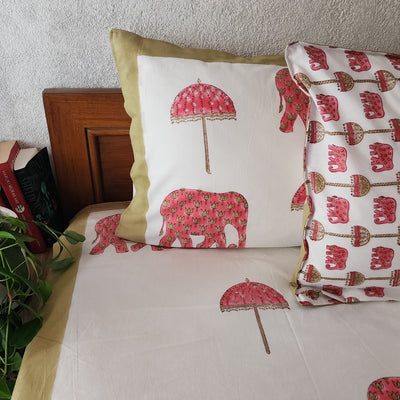 BARAAT - Pure Cotton Jaipuri Cotton Double Bedsheet