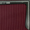 Pure Cotton Handloom Dark Maroon With White Stripes Hand Woven Fabric