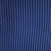 Pure Cotton Handloom Navy Blue With White Stripes Hand Woven Fabric