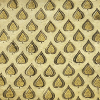 Pure Cotton Vanaspati Sandy With Leaves Hand Block Print Fabric
