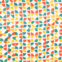 Pure Cotton Jaipuri White  With Design  Stripes  Hand Block Print Fabric