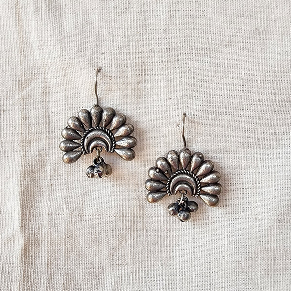 BALAMANI-Boho German Oxidised Drop Earring