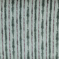 Pure Cotton Mint Green With Dark Stripes Screen Print Fabric