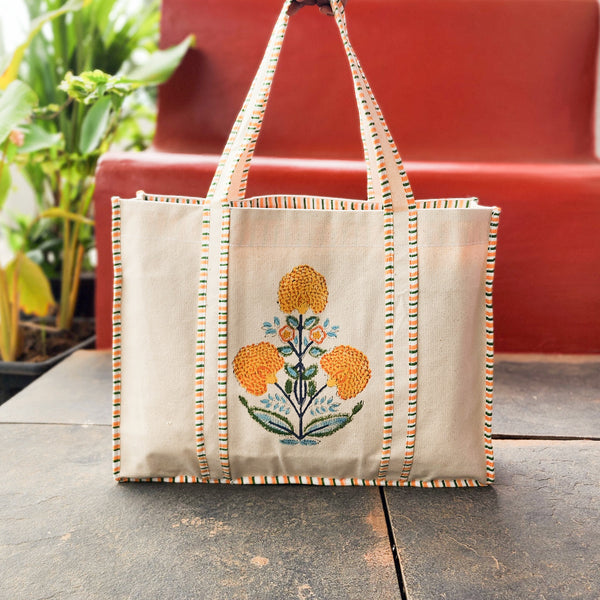 Canvas Tote Bag – Genda Phool