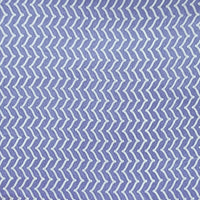 Pure Cotton Periwinkle  With Zig Zag Pattern Screen Print Fabric