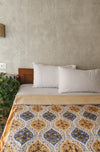 ARU - Pure Cotton Soft Hand Block Printed Double Bed Reversible Dohar Blanket